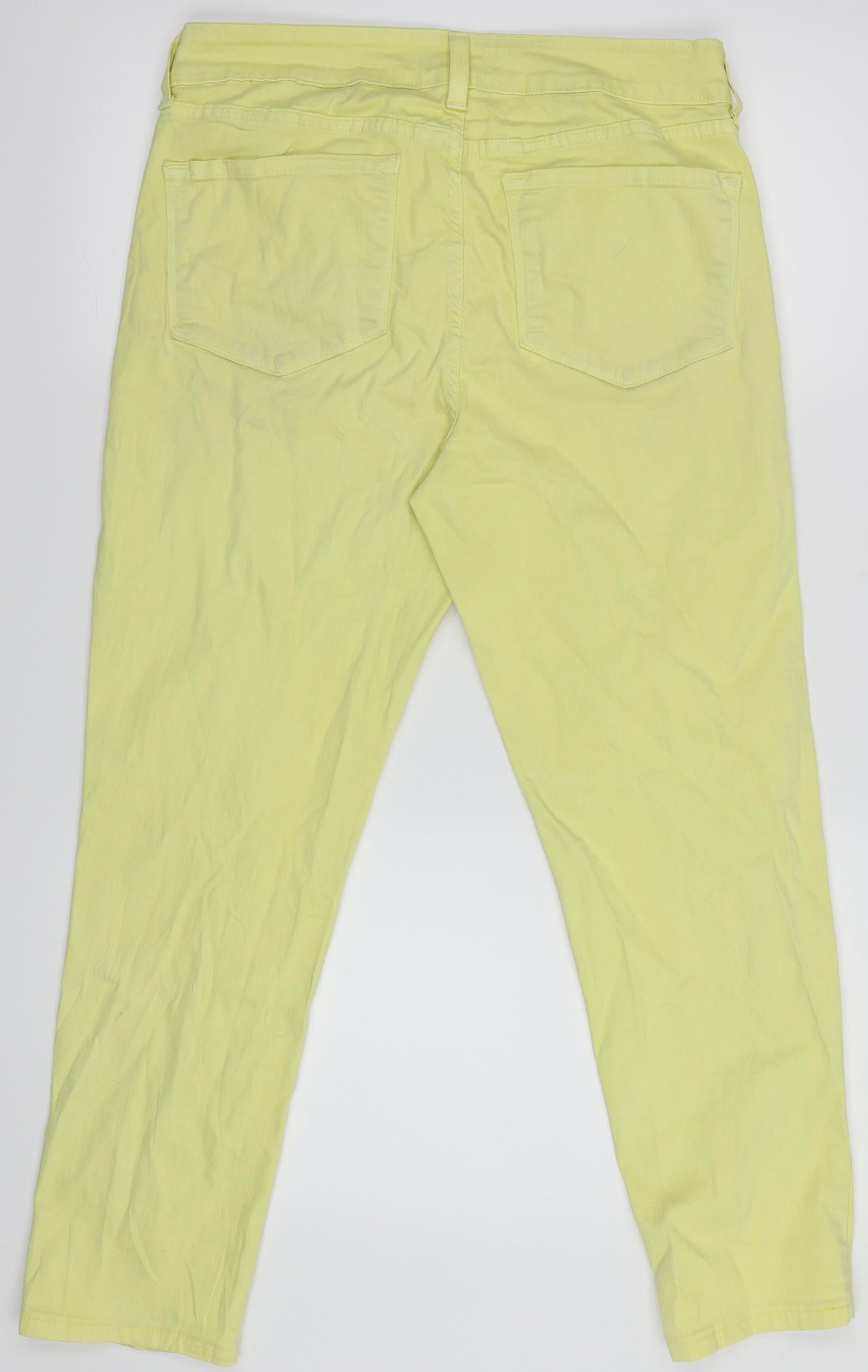 Preworn Womens Yellow  Denim Trousers  Size 8 L25.5 in