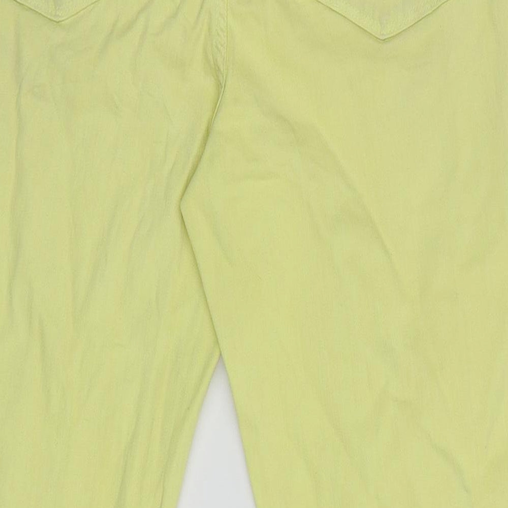 Preworn Womens Yellow  Denim Trousers  Size 8 L25.5 in
