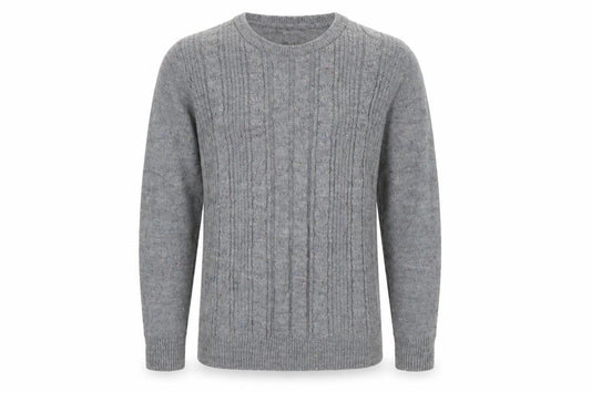 Hemingway Mens Grey  Knit Pullover Jumper Size M