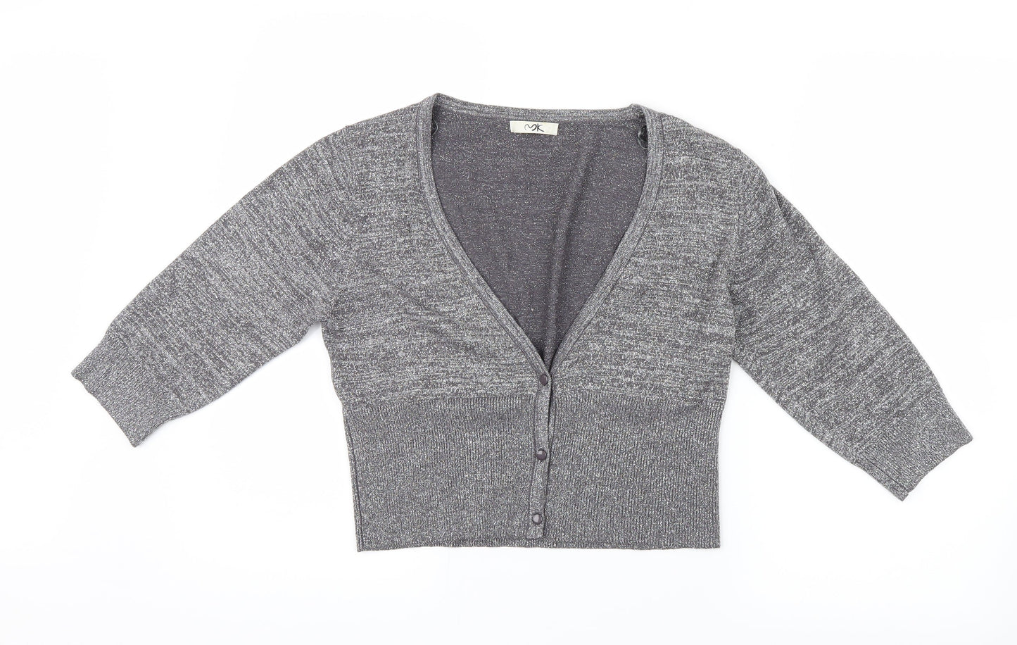 MK Womens Silver   Cardigan Jumper Size 14