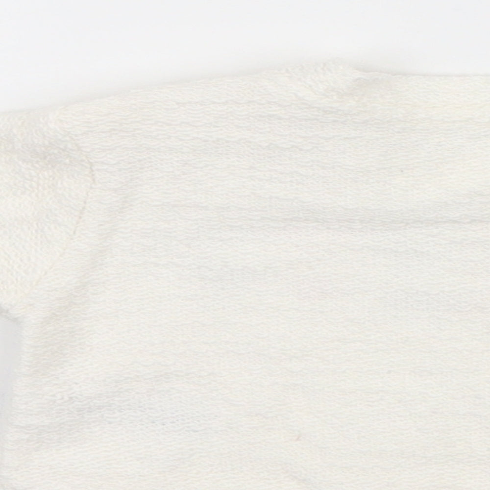 Nutmeg Girls White   Pullover Jumper Size 0-3 Months