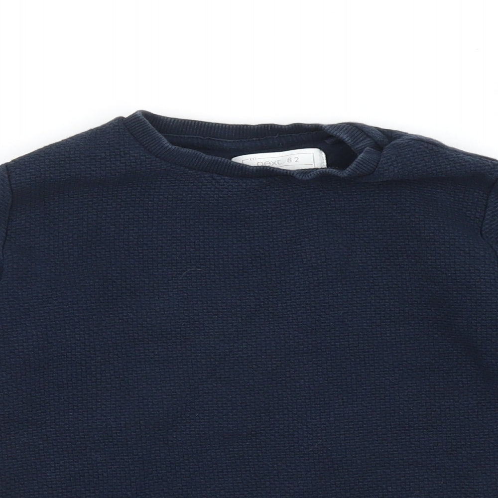 NEXT Boys Blue  Knit Pullover Jumper Size 6 Years