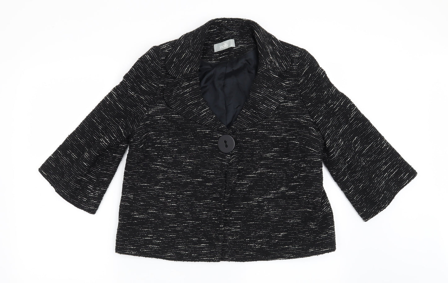 Wallis Womens Black Striped  Jacket  Size 12