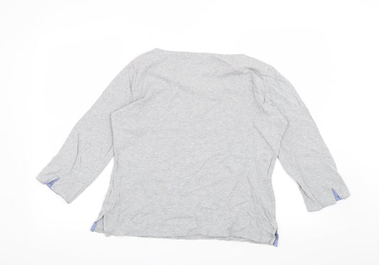 Nautica Womens Grey   Pullover Sweatshirt Size S