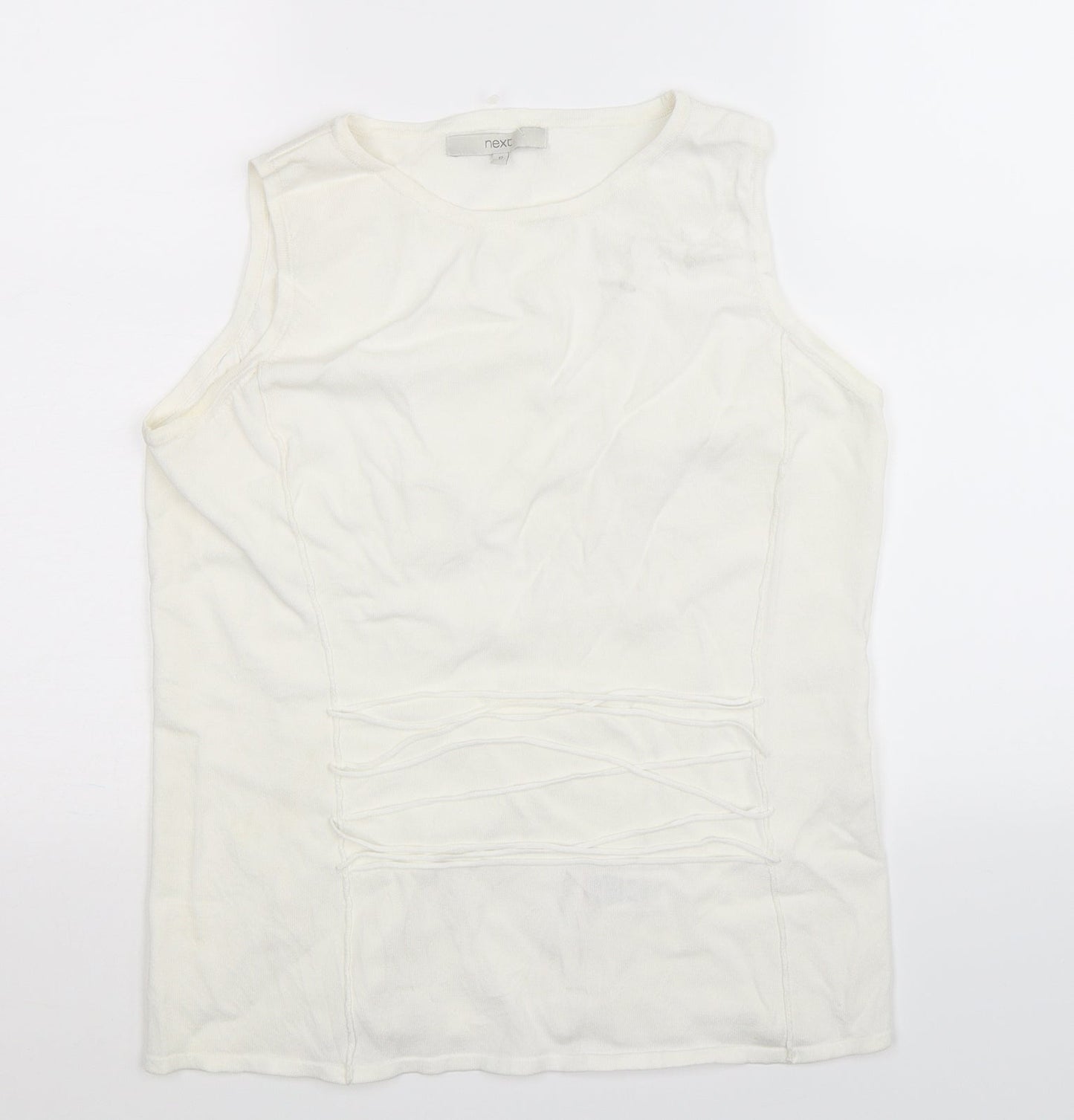 NEXT Womens White   Basic Tank Size 12