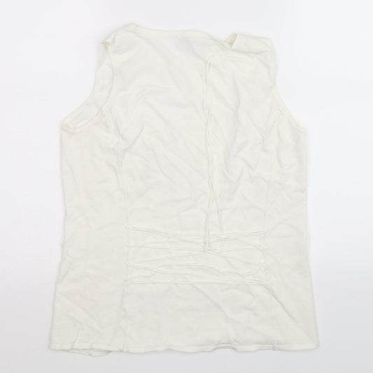 NEXT Womens White   Basic Tank Size 12