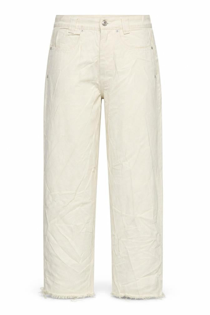 Front view of V&Co women’s yellow denim straight jeans, size UK 28, in, 27-inch leg