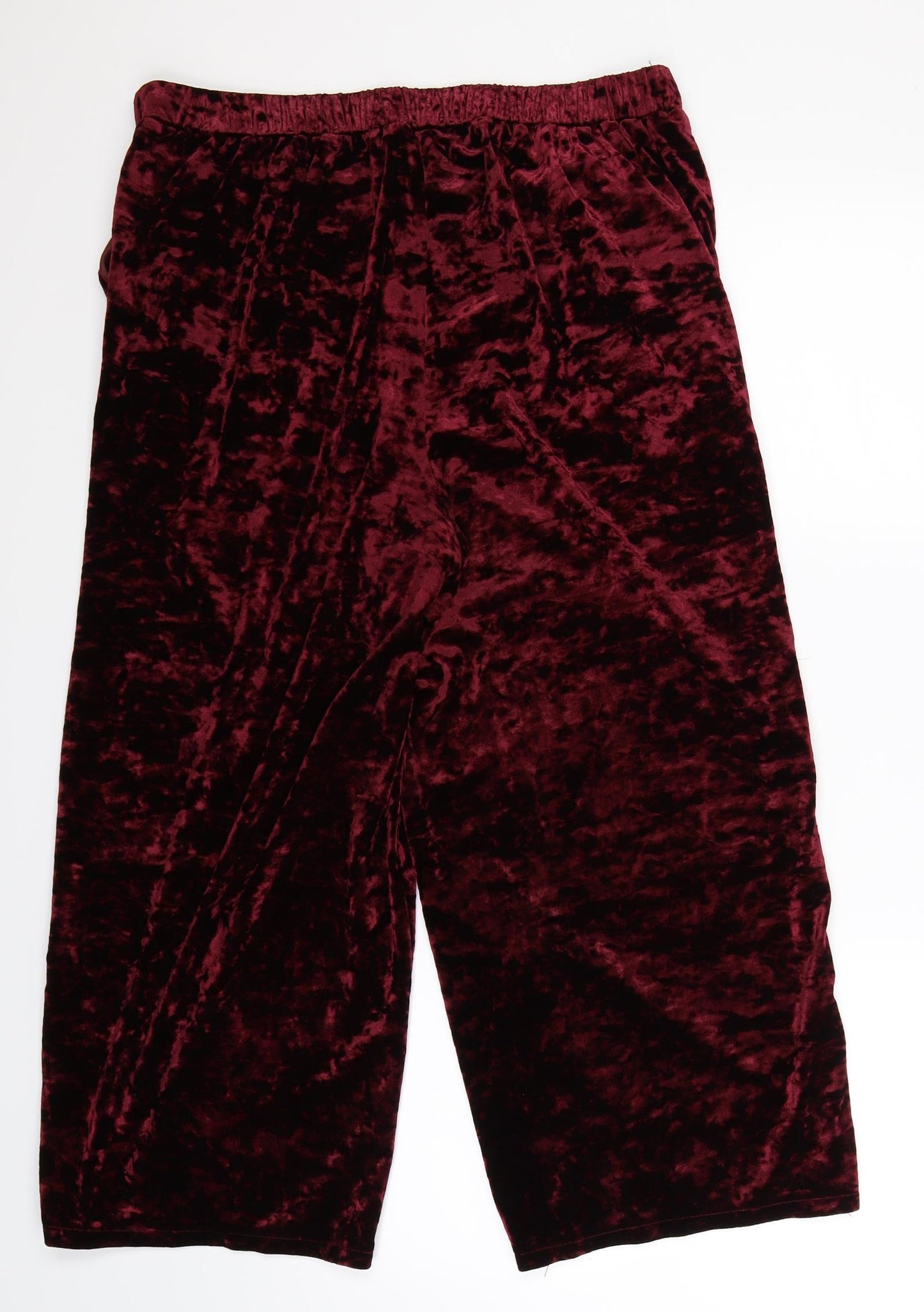 New Look Womens Brown   Cropped Trousers Size 14 L23 in