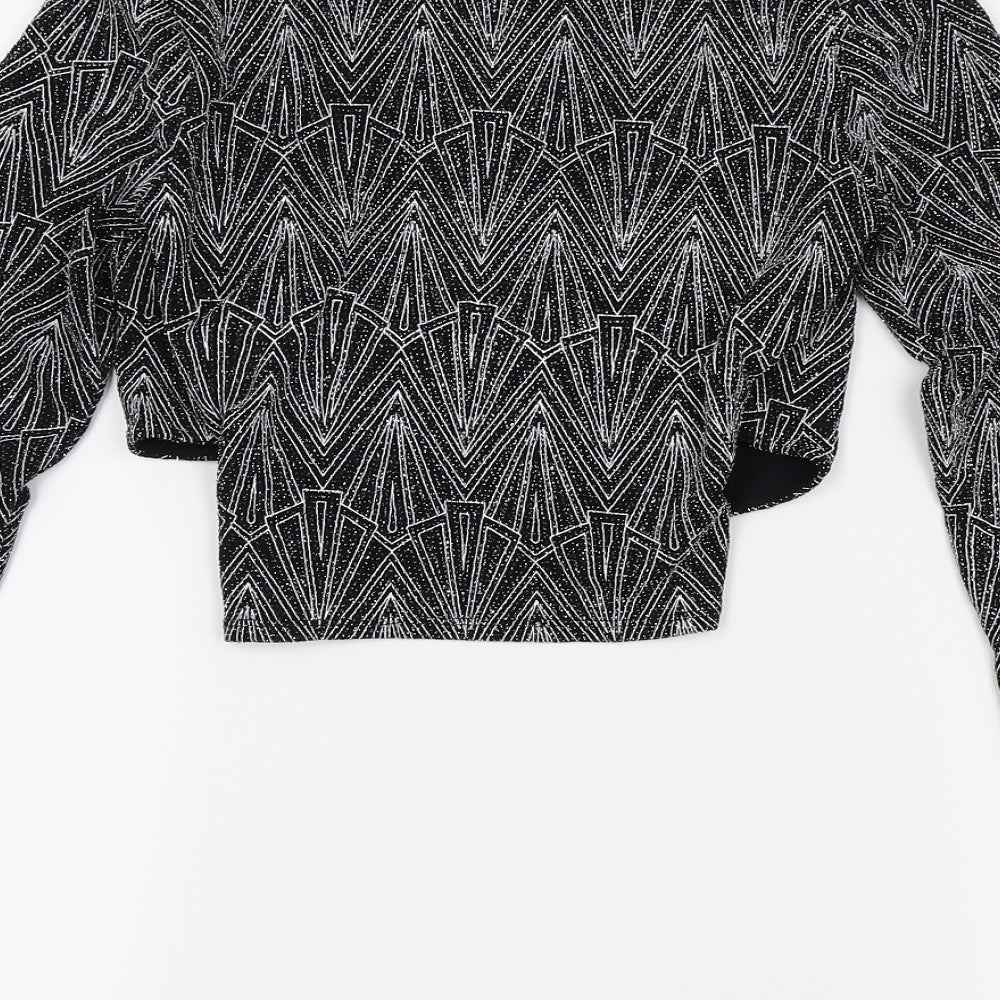 H&M Womens Silver   Basic Blouse Size S