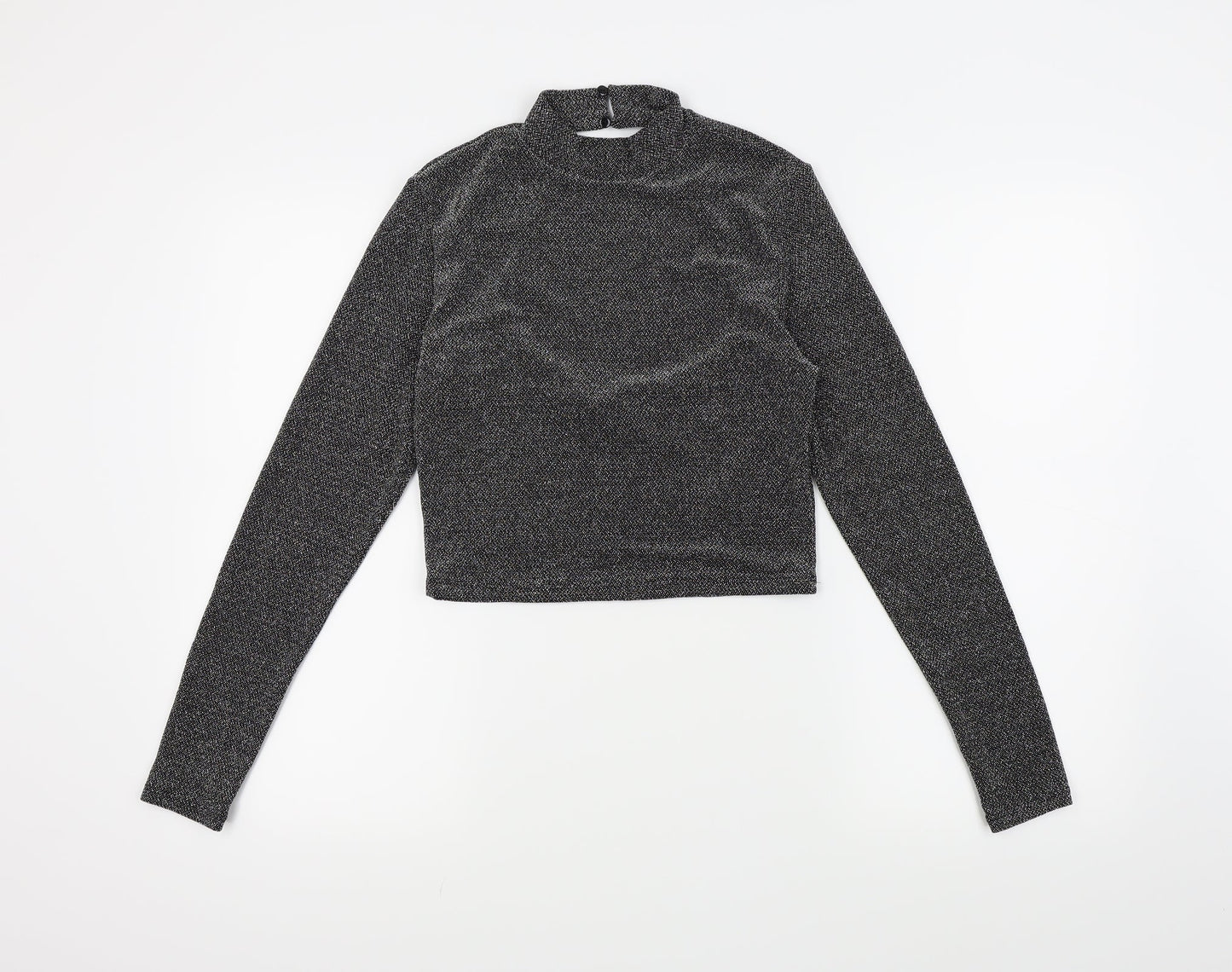 H&M Womens Silver   Basic Blouse Size M