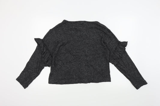 Zara Womens Grey   Pullover Jumper Size S