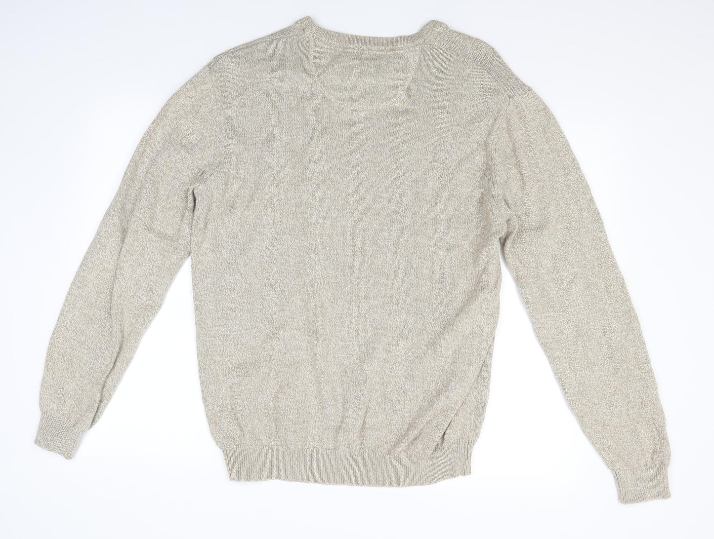 Lincoln Mens Ivory  Knit Pullover Jumper Size L