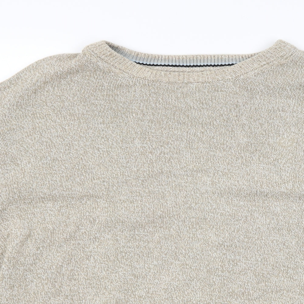 Lincoln Mens Ivory  Knit Pullover Jumper Size L