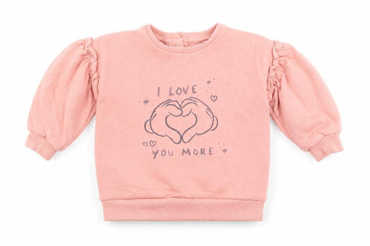 Front view of George girls’ pink jumper, size 0-3, months - disney mickey mouse