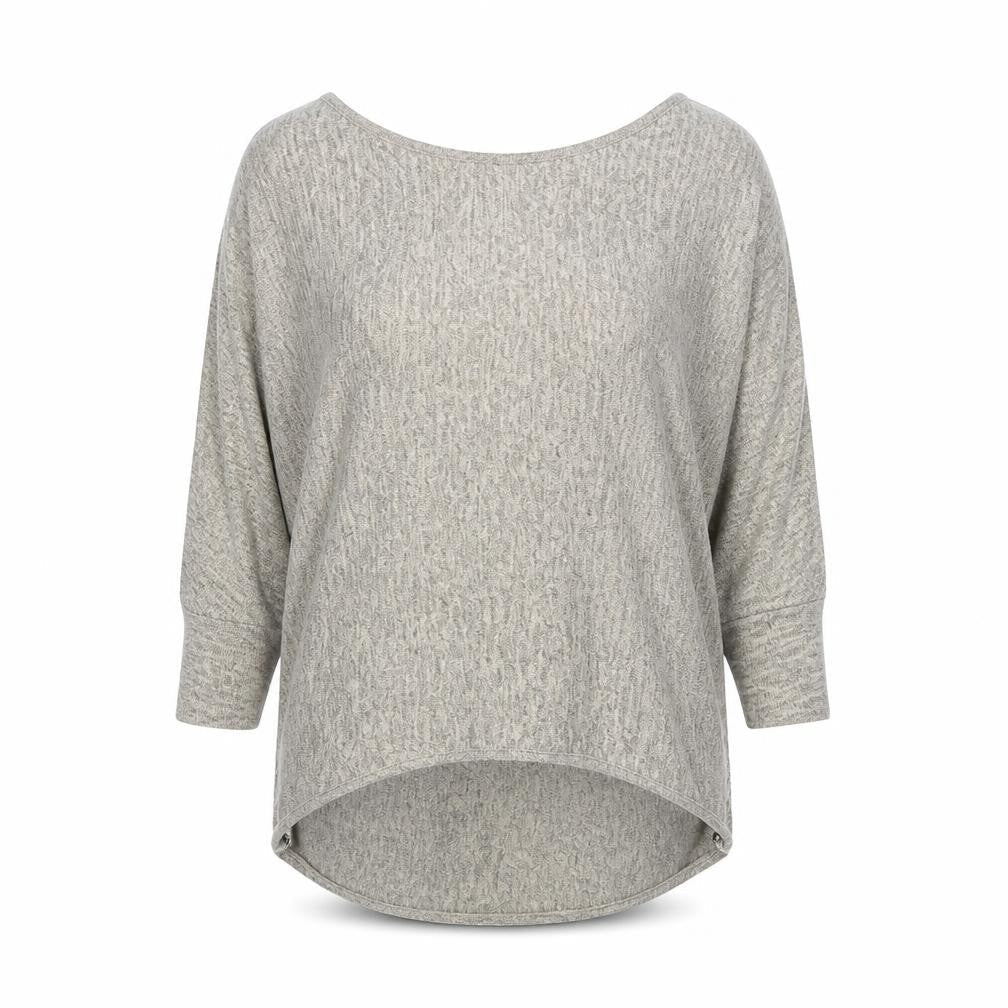 Front view of Krisp women’s brown basic blouse, size M