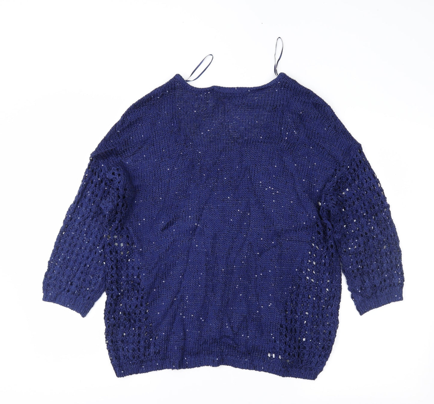 M&S Womens Blue   Pullover Jumper Size 12