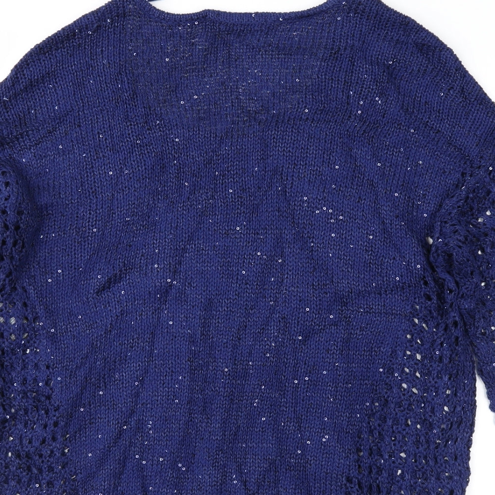 M&S Womens Blue   Pullover Jumper Size 12