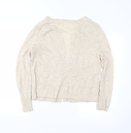 Preworn Womens Beige   Cardigan Jumper Size S