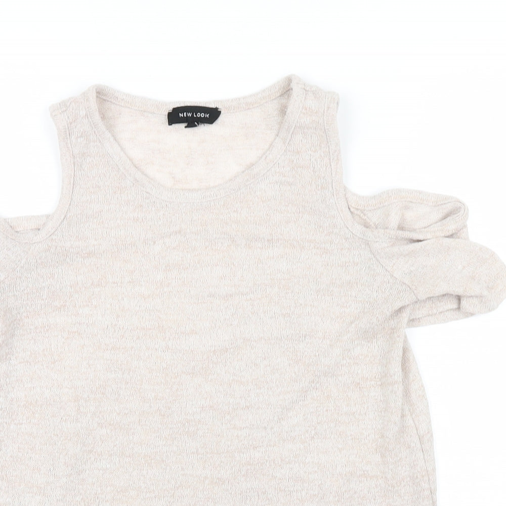 New Look Womens Pink   Basic Tank Size 8  - tank top with sleeves