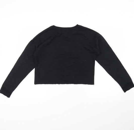 Primark Girls Black   Pullover Sweatshirt Size 13-14 Years  - unicorn fan club