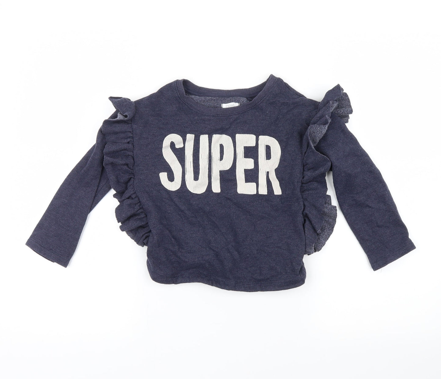 NEXT Girls Blue   Pullover Sweatshirt Size 5 Years  - super