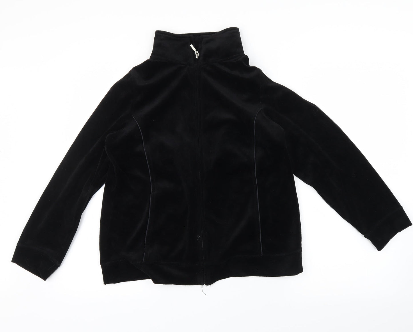 BM Essentials Womens Black   Full Zip Sweatshirt Size S