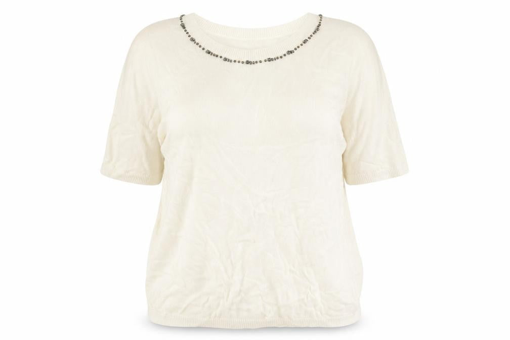 Classics Womens White   Basic T-Shirt Size 16