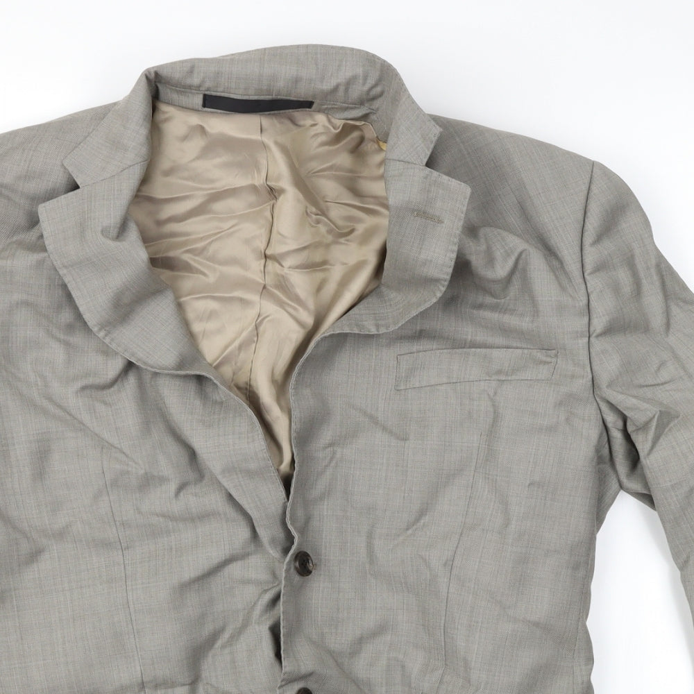 M&S Mens Beige   Jacket Blazer Size M