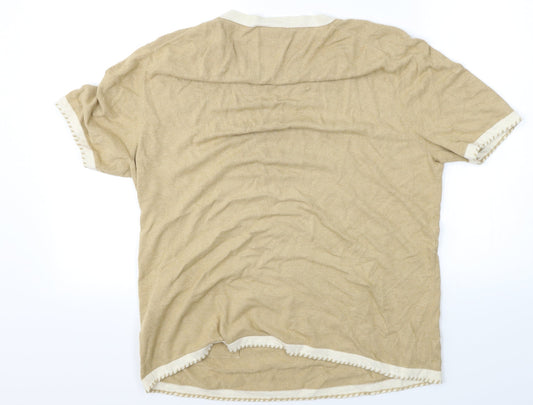 Gerry Weber Womens Beige   Basic T-Shirt Size 18