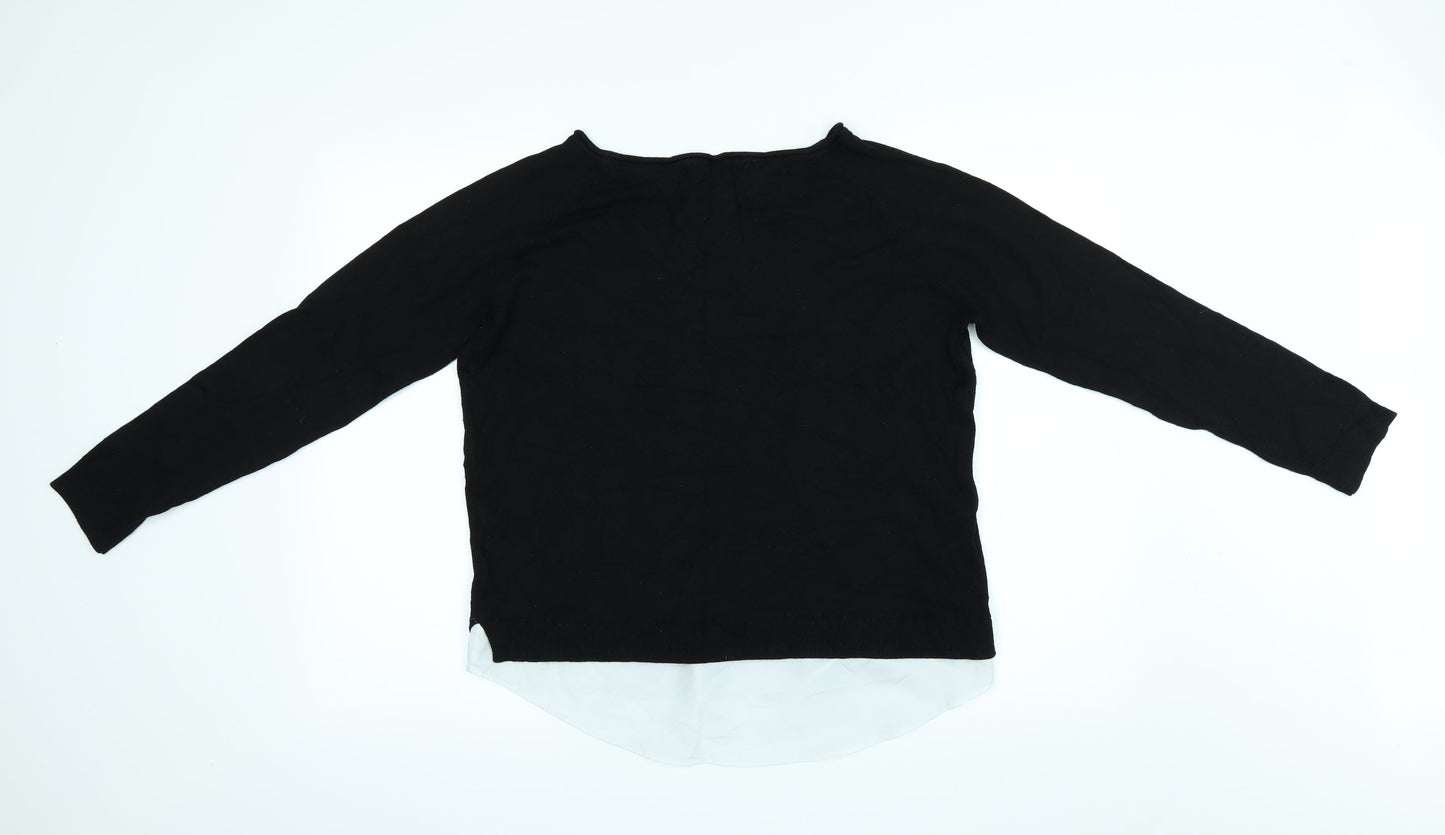 ESMARA Womens Black   Basic Blouse Size 16