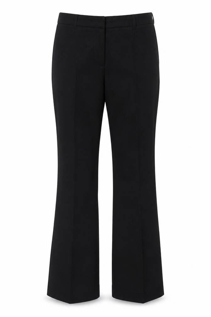 Front view of Atmosphere women’s black trousers, size UK 10, 28-inch leg