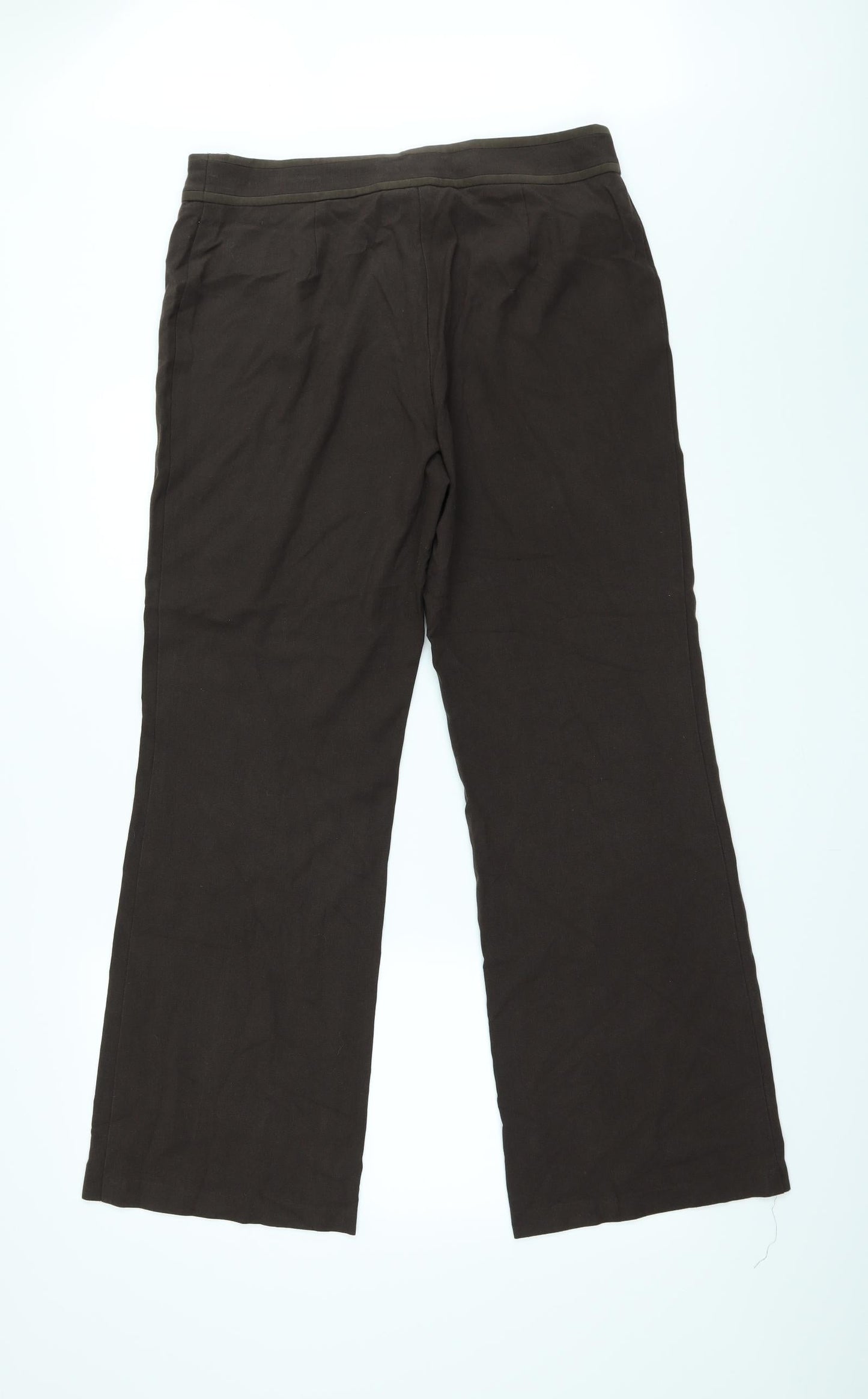 Marks and Spencer Womens Brown   Trousers  Size 14 L28 in
