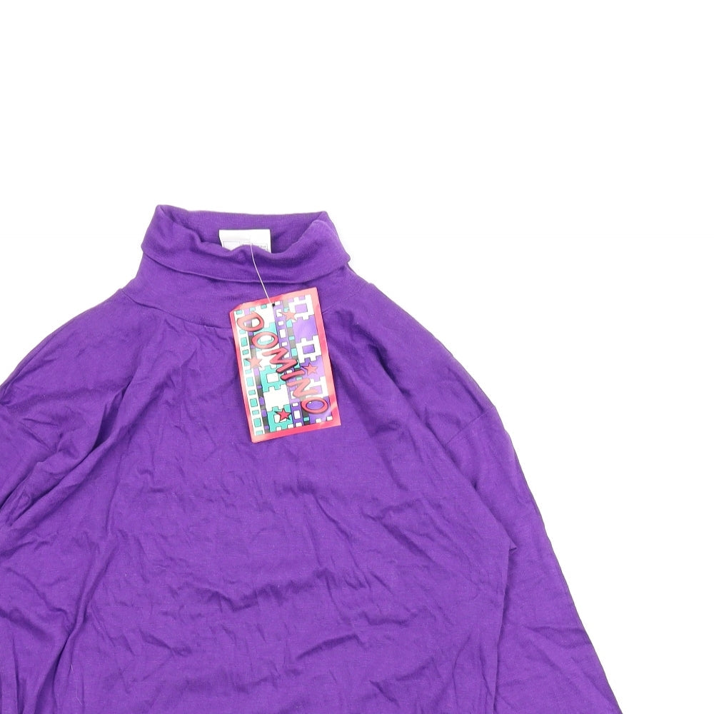 Domino Girls Purple   Basic T-Shirt Size 13 Years