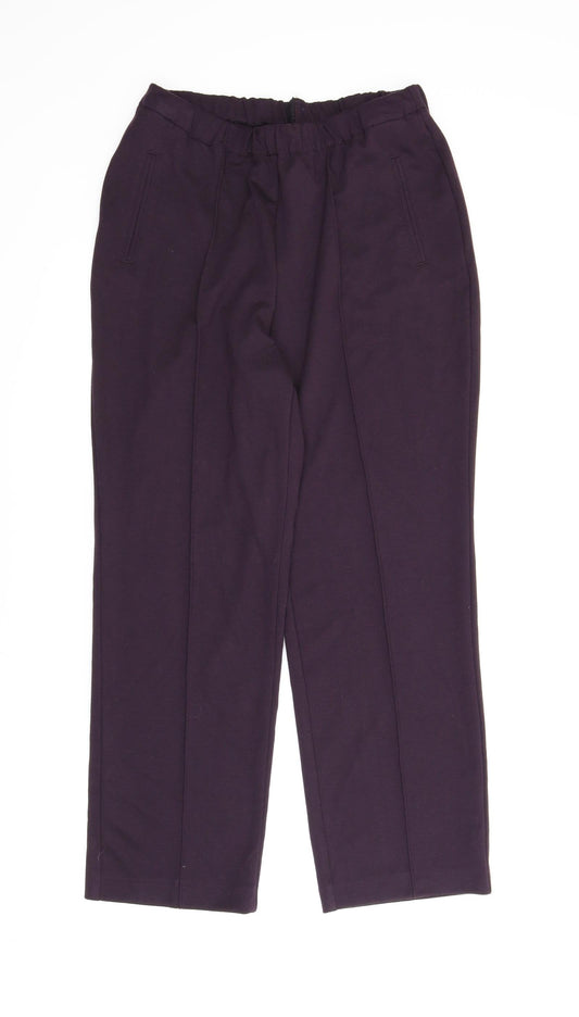 Preworn Womens Purple   Capri Trousers Size 16 L26 in