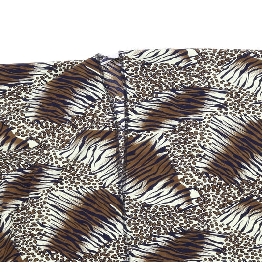 Preworn Womens Beige Animal Print  Cape Jumper Size M