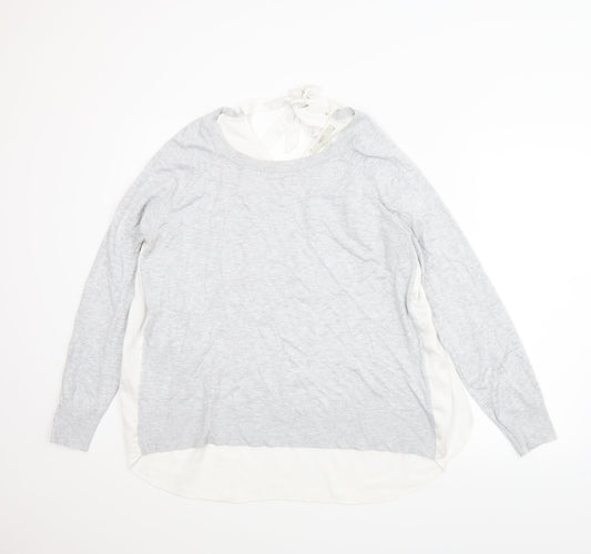 NEXT Womens Grey   Basic Blouse Size 14