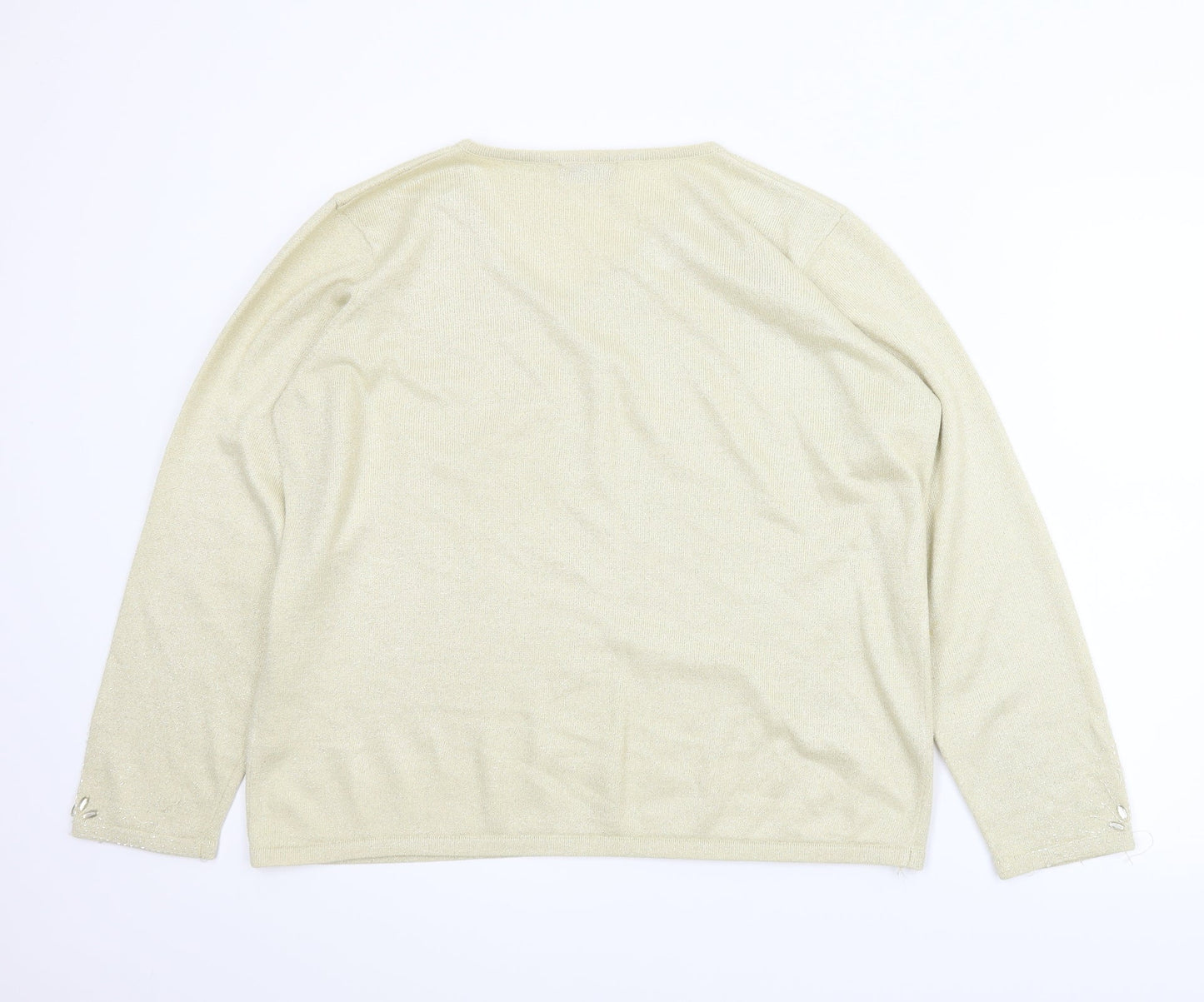 Le Bon Marché Womens Gold   Pullover Jumper Size L