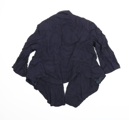 New Look Womens Blue   Jacket  Size 12  - Draped jacket