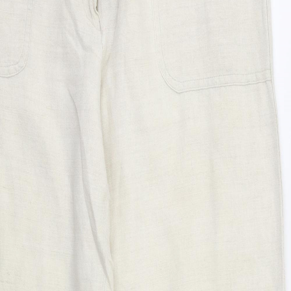 Etam Womens Ivory   Trousers  Size 16 L31 in
