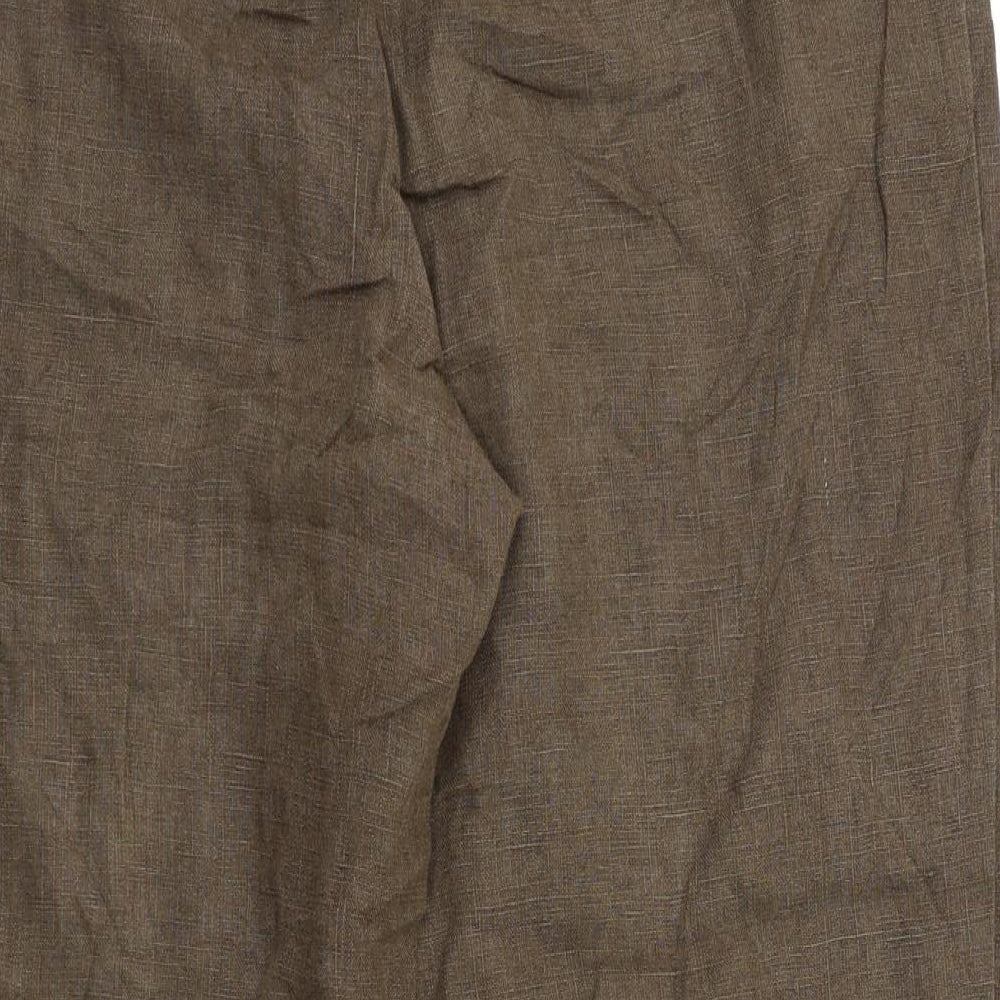 ST Womens Brown   Trousers  Size 42 L23 in