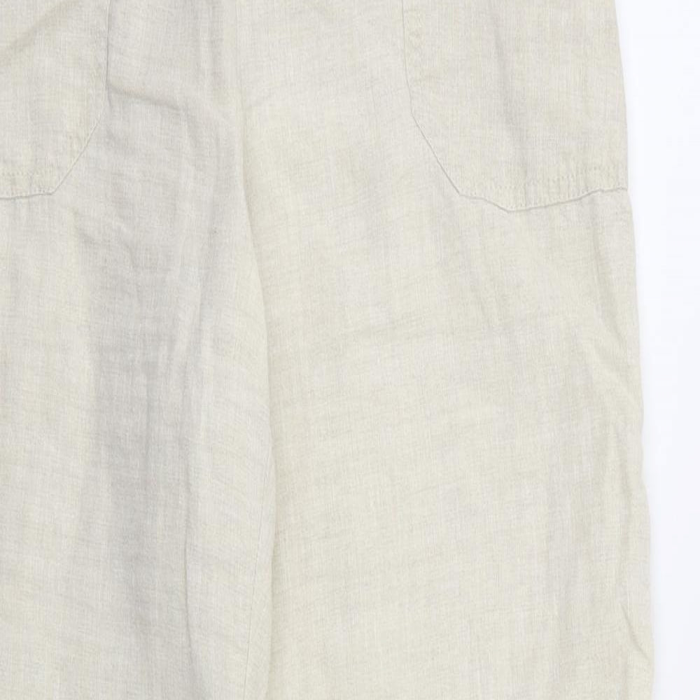 Lands end  Womens Ivory   Trousers  Size 14 L31 in