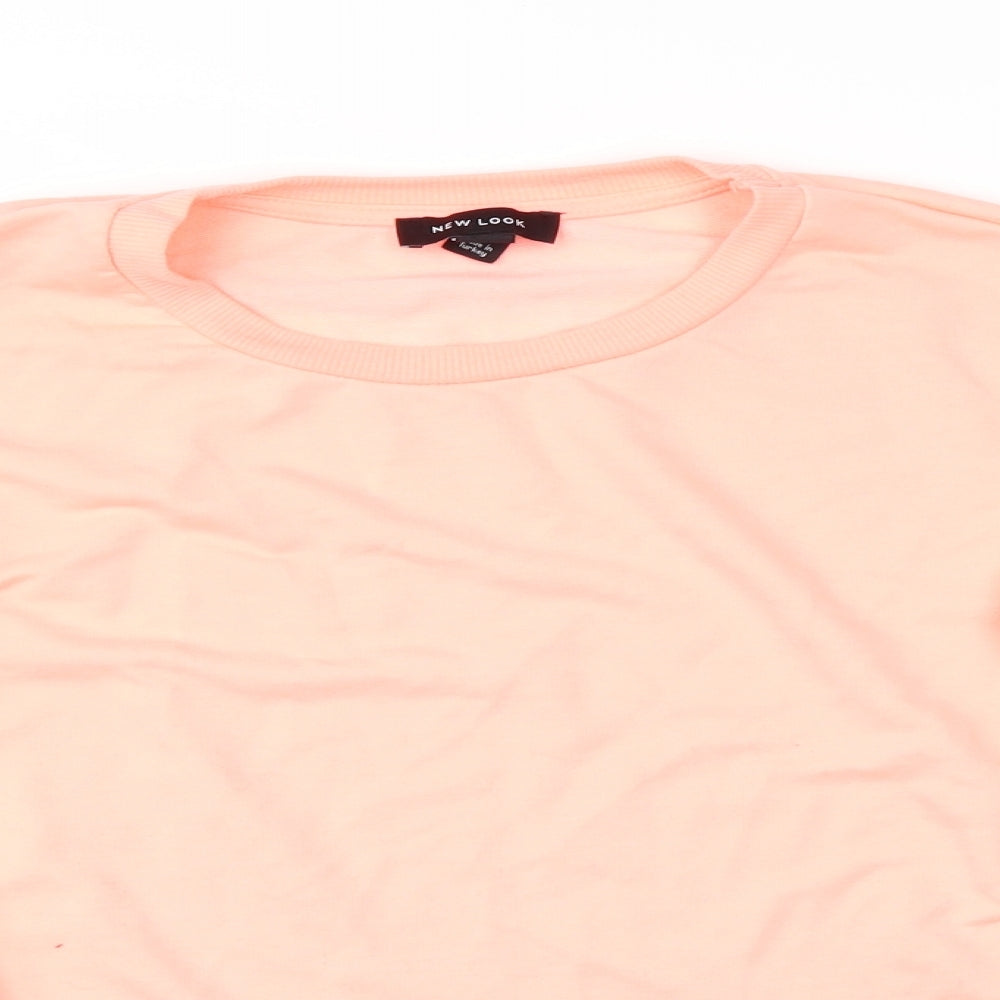 New Look Womens Orange   Pullover Sweatshirt Size S