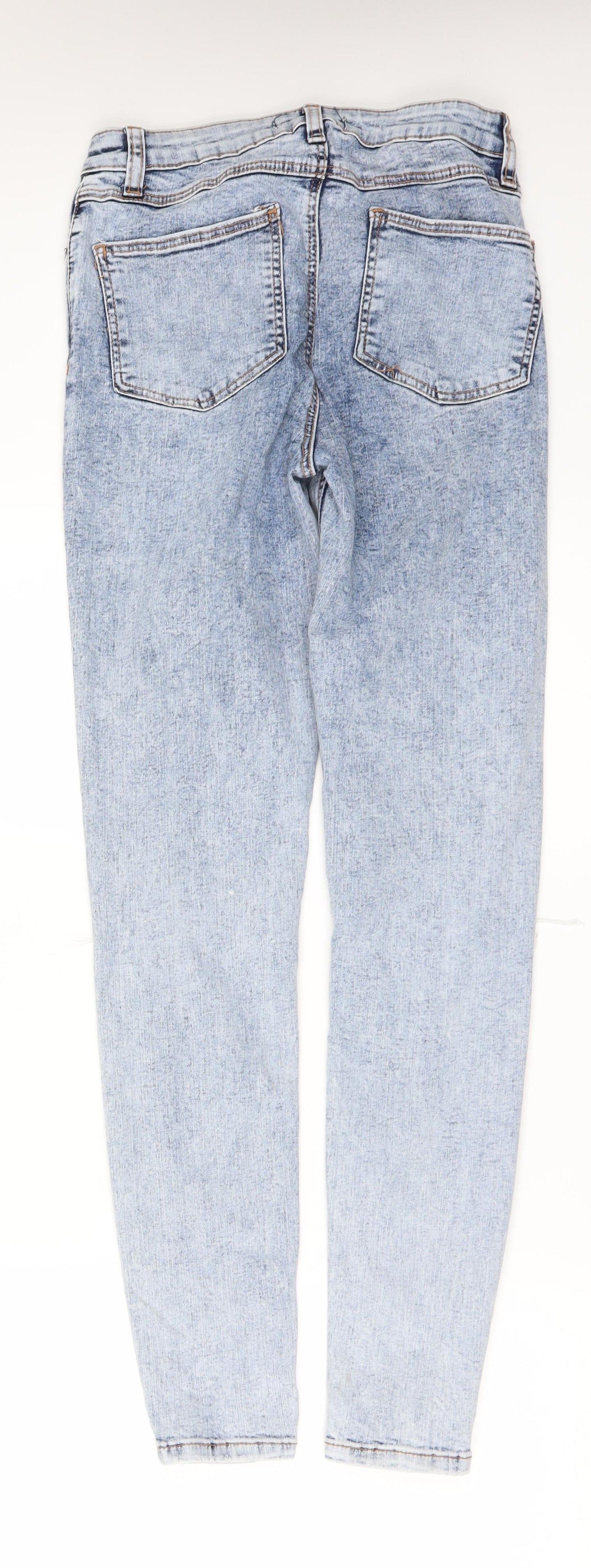 Denim & Co. Womens Blue  Denim Skinny Jeans Size 8 L29 in