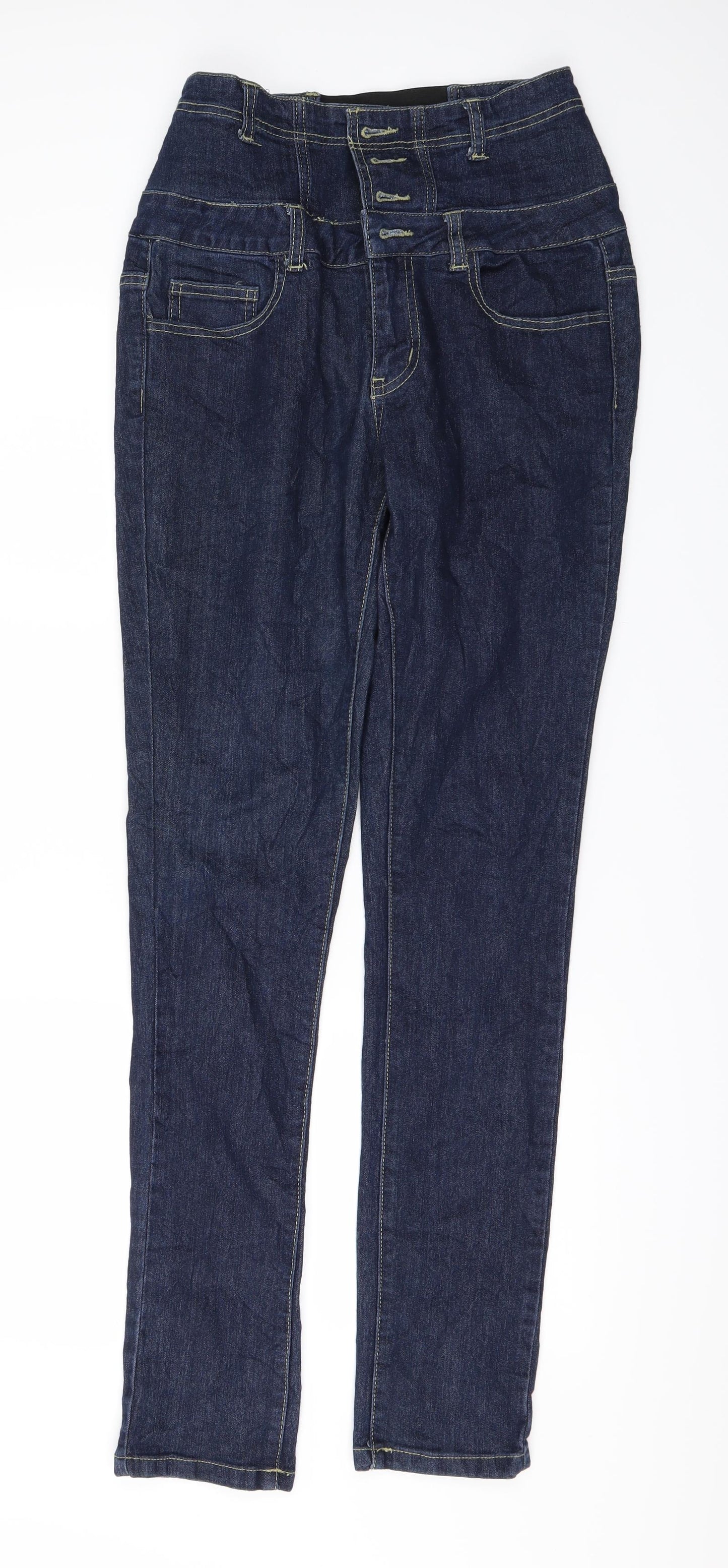 Pieces Womens Blue  Denim Skinny Jeans Size 28 in L32 in