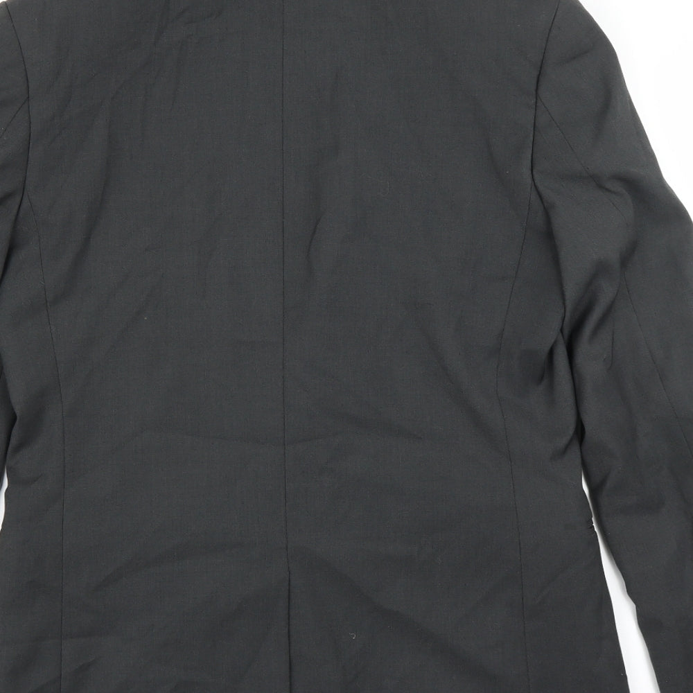Topman Mens Grey   Jacket Suit Jacket Size 38
