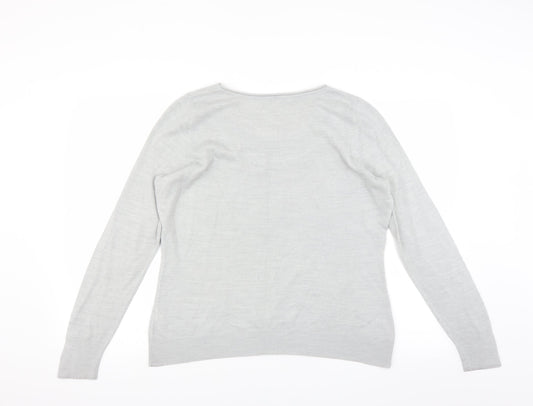Marks and Spencer Womens Grey   Pullover Jumper Size 16