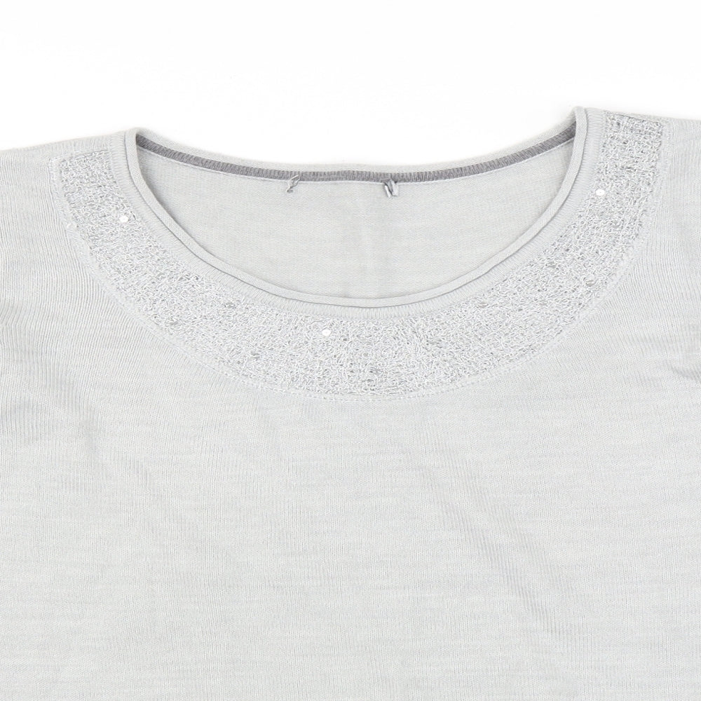 Marks and Spencer Womens Grey   Pullover Jumper Size 16
