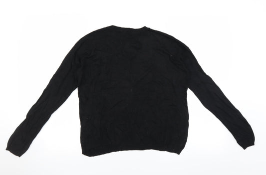 Papaya Womens Black   Pullover Jumper Size S