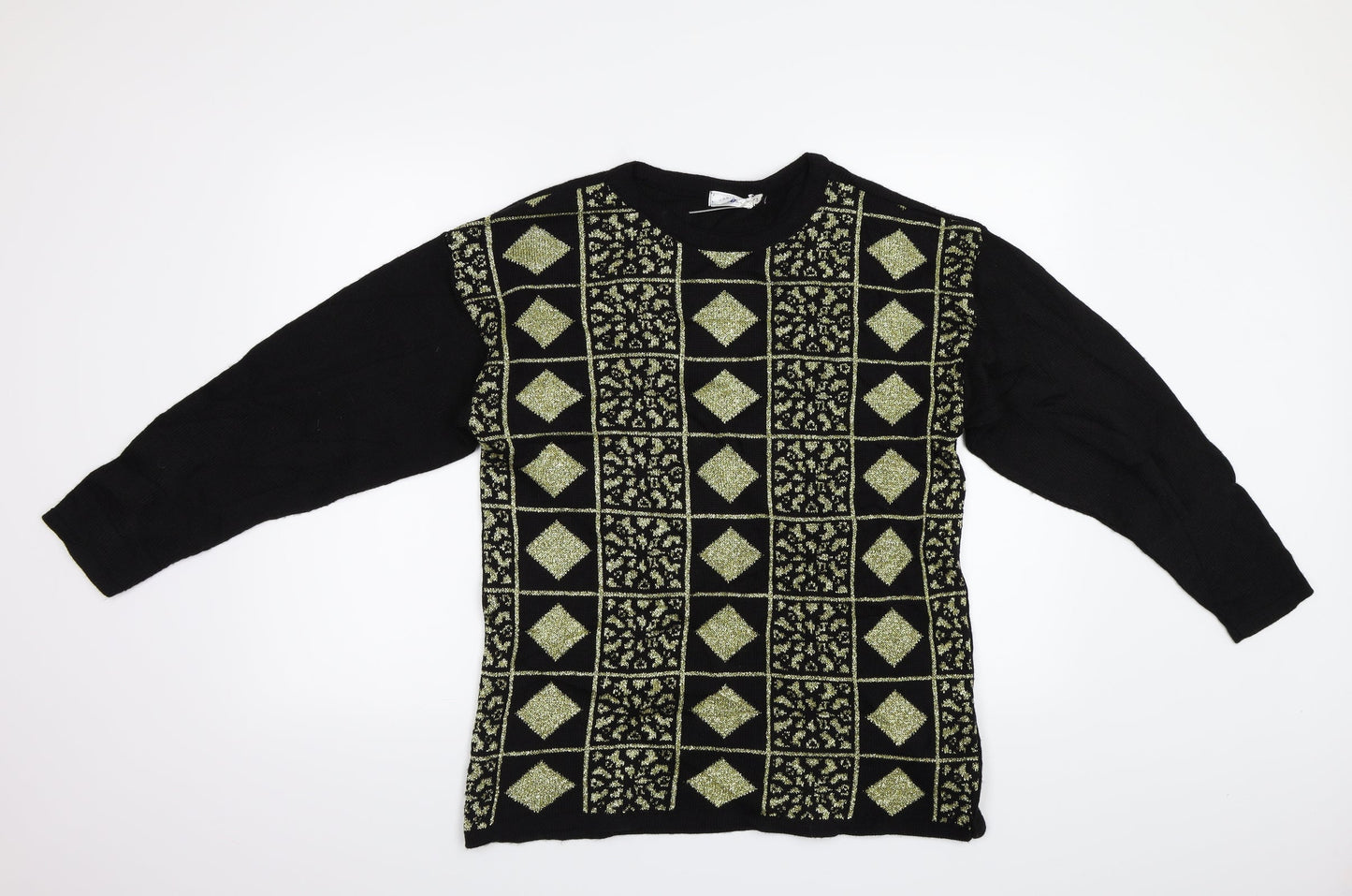 Variations Womens Multicoloured Geometric  Pullover Jumper Size 12  - Size12-14