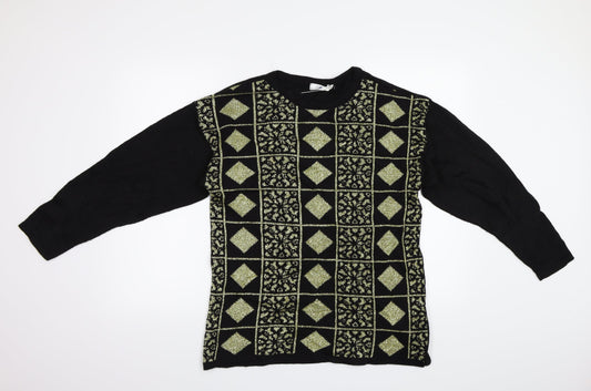 Variations Womens Multicoloured Geometric  Pullover Jumper Size 12  - Size12-14